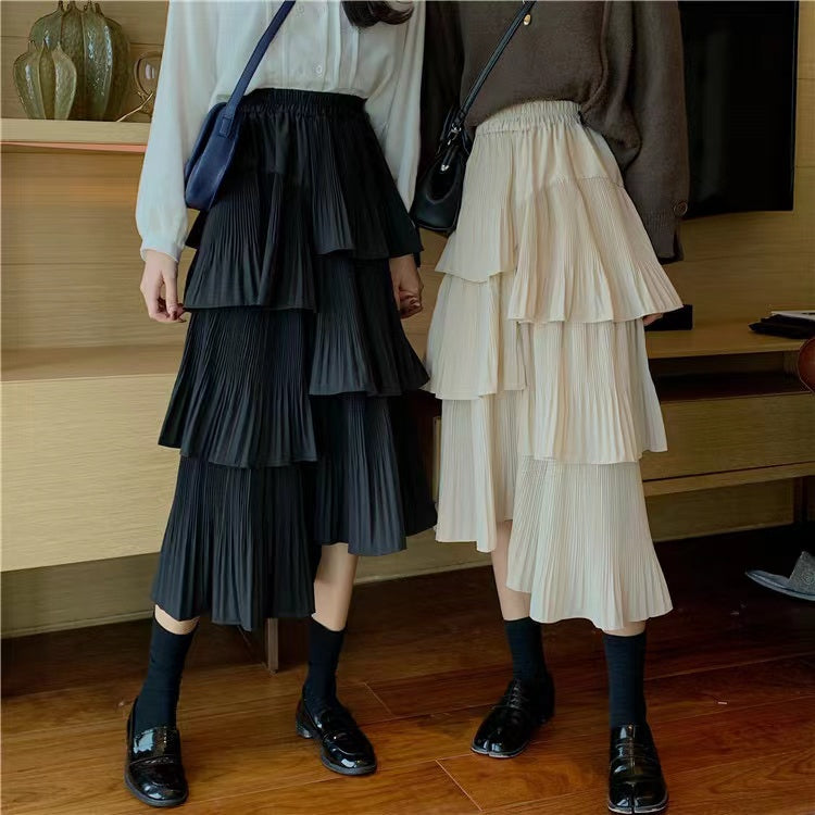 -haruka's select-プリーツティアードスカート| own it(オウンイット)公式| 多系統女子| 多系統ファッション