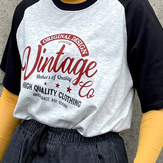 '-nana's select-VintageロゴラグランT| own it(オウンイット)公式| 多系統女子| 多系統ファッション