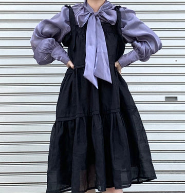 '-miho's select-オーガンジーボウタイブラウス| own it(オウンイット)公式| 多系統女子| 多系統ファッション