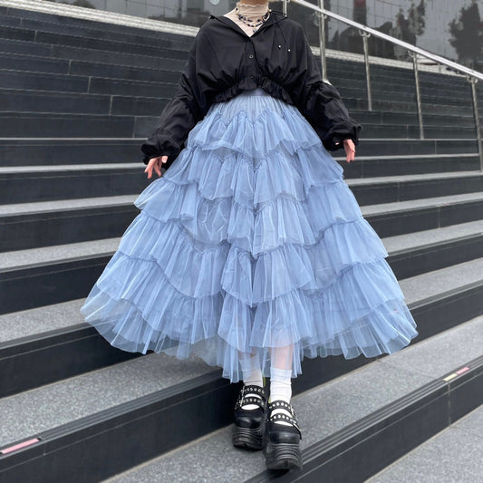 -miho's select-フリルチュールスカート〈新色追加〉| own it(オウンイット)公式| 多系統女子| 多系統ファッション