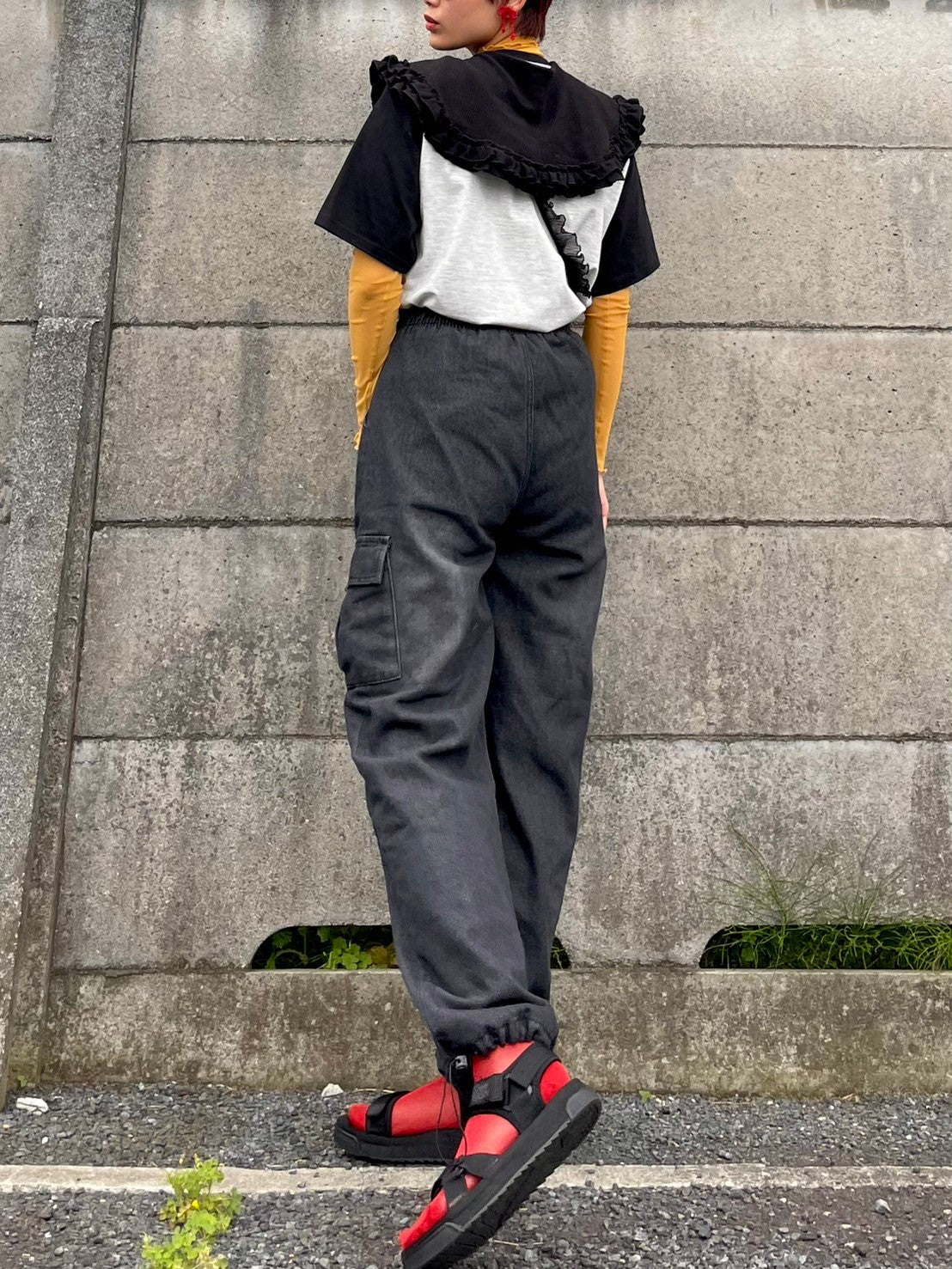 希少/美品/usaato/すすり インディゴ ムササビ パンツ/フリー 希少/美品/usaato/すすり インディゴ ムササビ パンツ/フリー