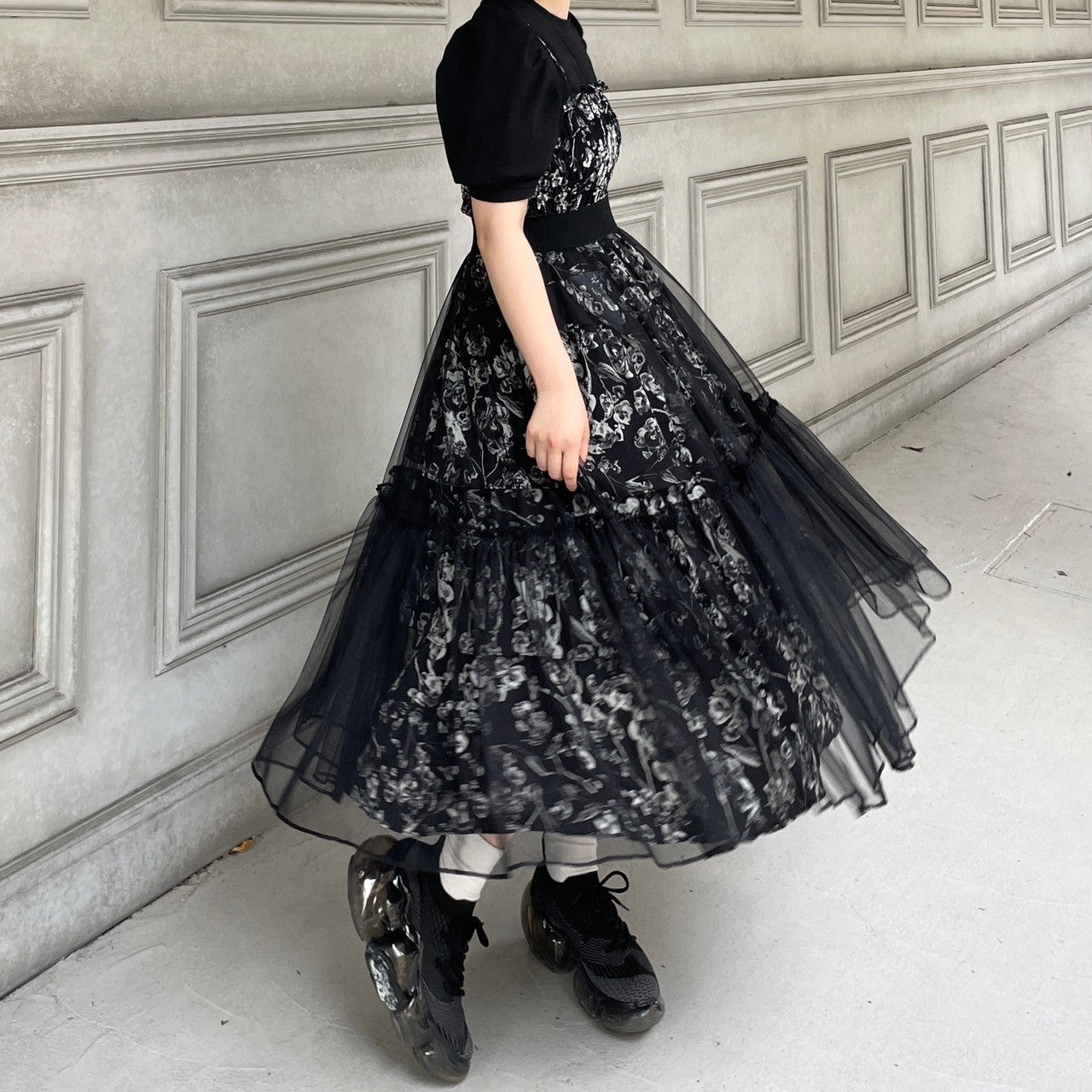 ❤️25新作 新品♡ SelfPortrait ブラウンキャミワンピース♡　D19 callautia（カラウティア）の「折り返しデザインキャミ