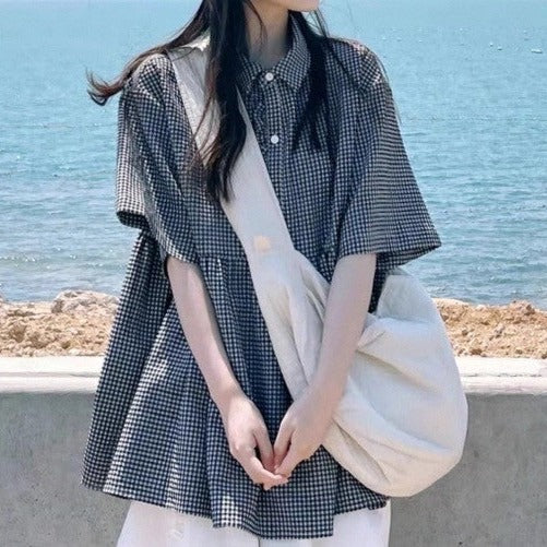 '-own it select-ギンガムチェックチュニックシャツ| own it(オウンイット)公式| 多系統女子| 多系統ファッション