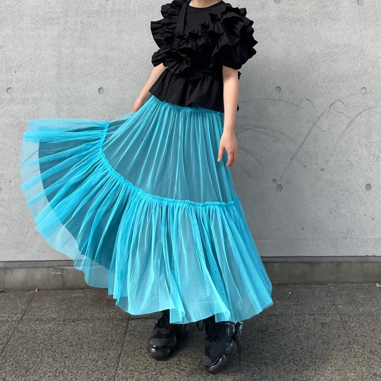 美品 セルフポートレート チュールワンピース ドット US0 S フロッキーチュールワンピース – AMARC LIFE STORE