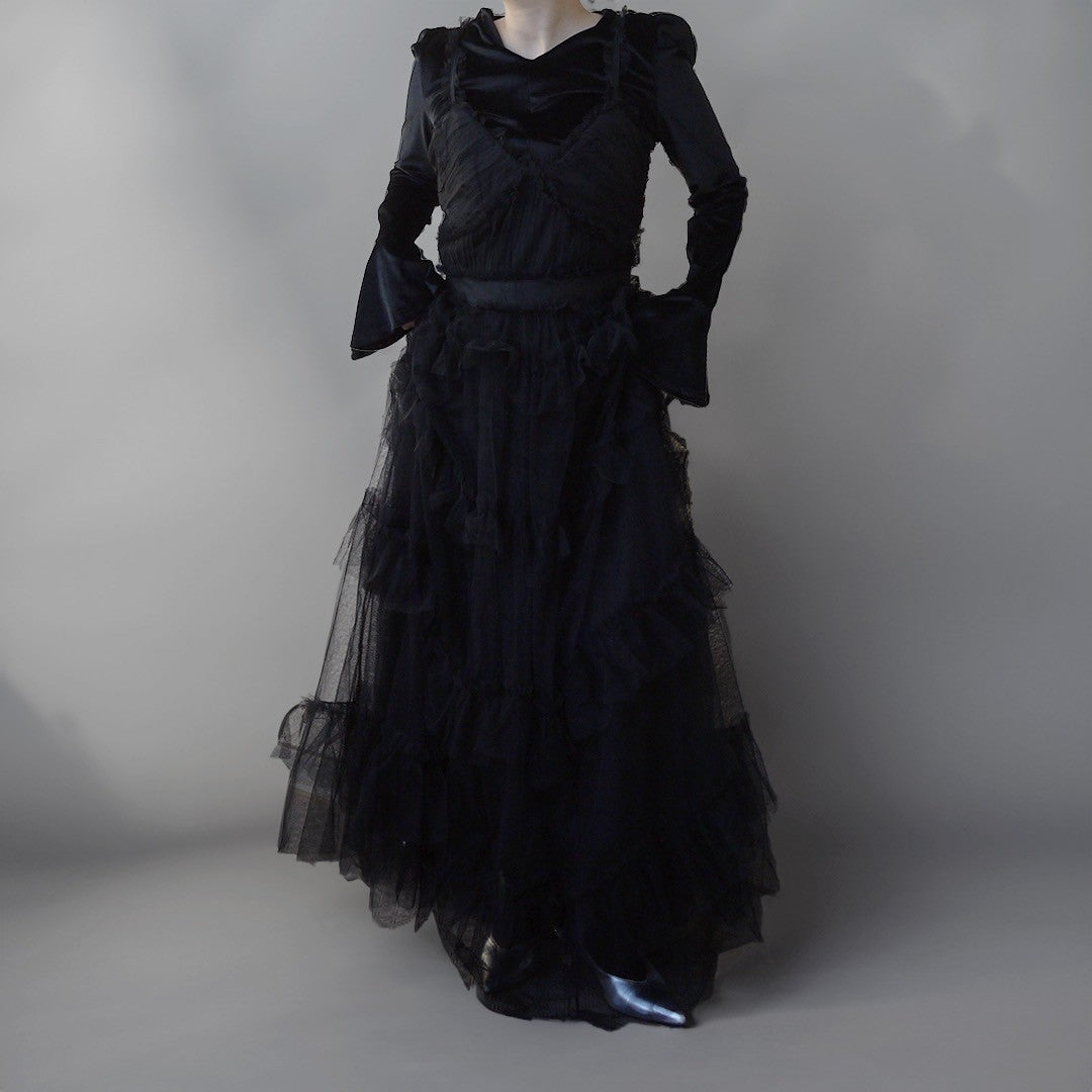 mob's select-Tulle ruffle dress – own it