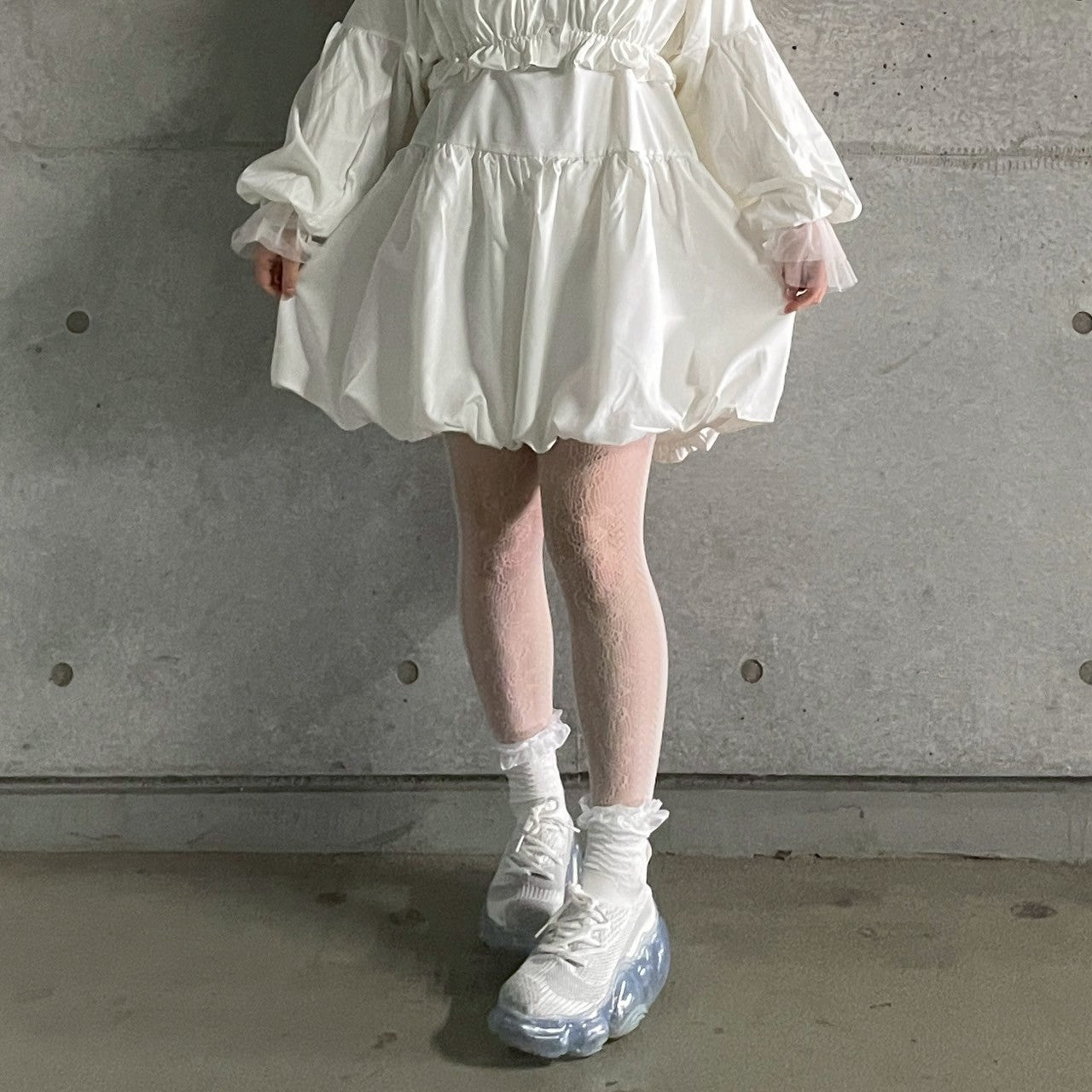 miho's select-裾バルーンミニワンピース – own it
