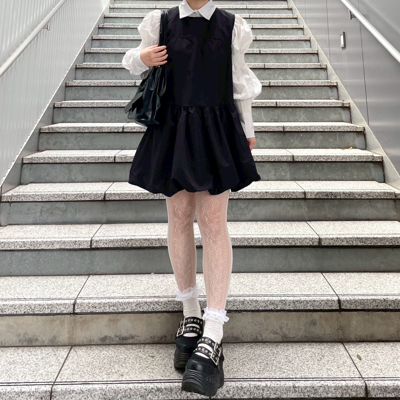 miho's select-裾バルーンミニワンピース – own it