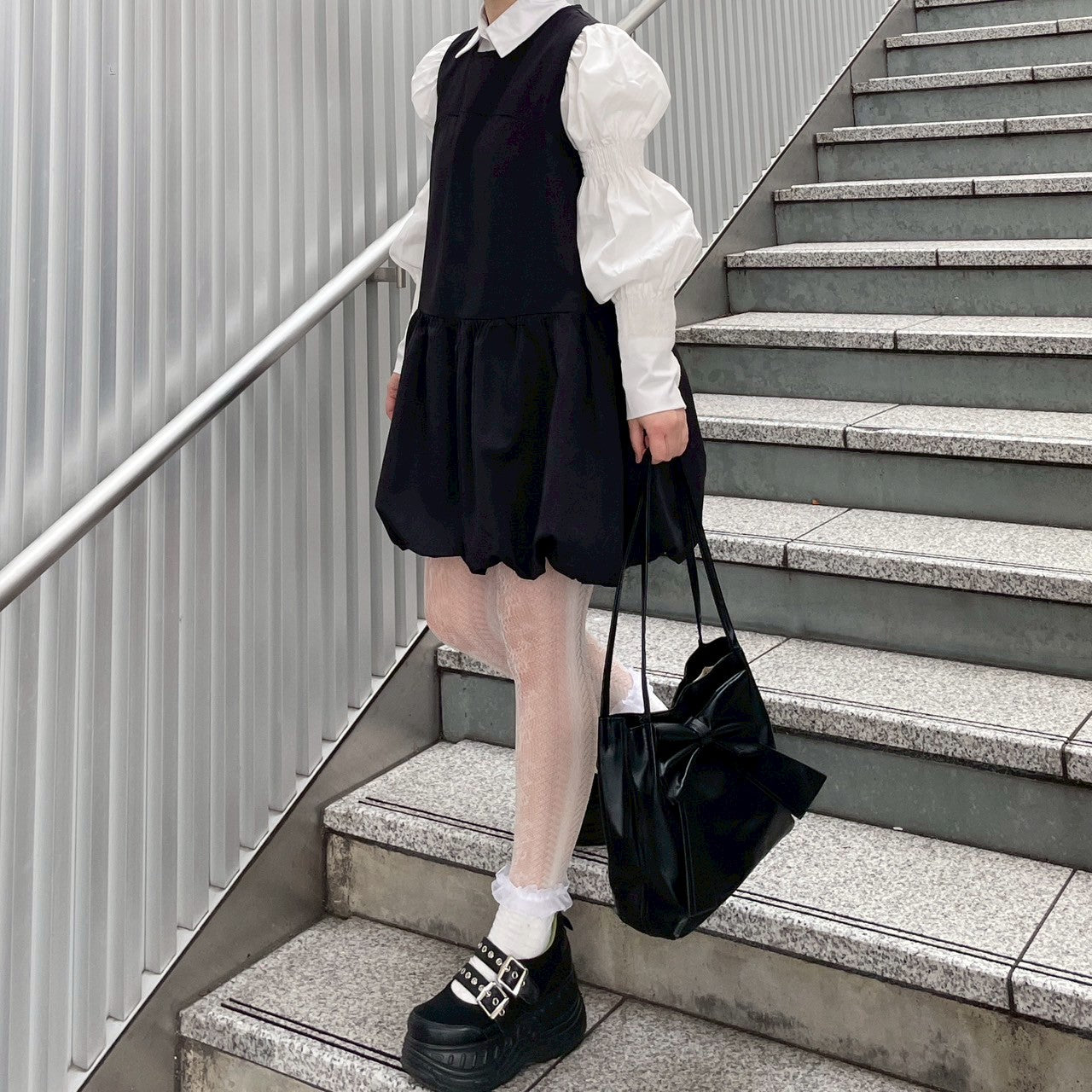miho's select-裾バルーンミニワンピース – own it