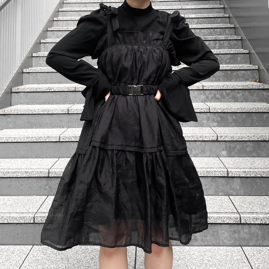 '-miho's select-肩リボンシアーミニワンピース| own it(オウンイット)公式| 多系統女子| 多系統ファッション