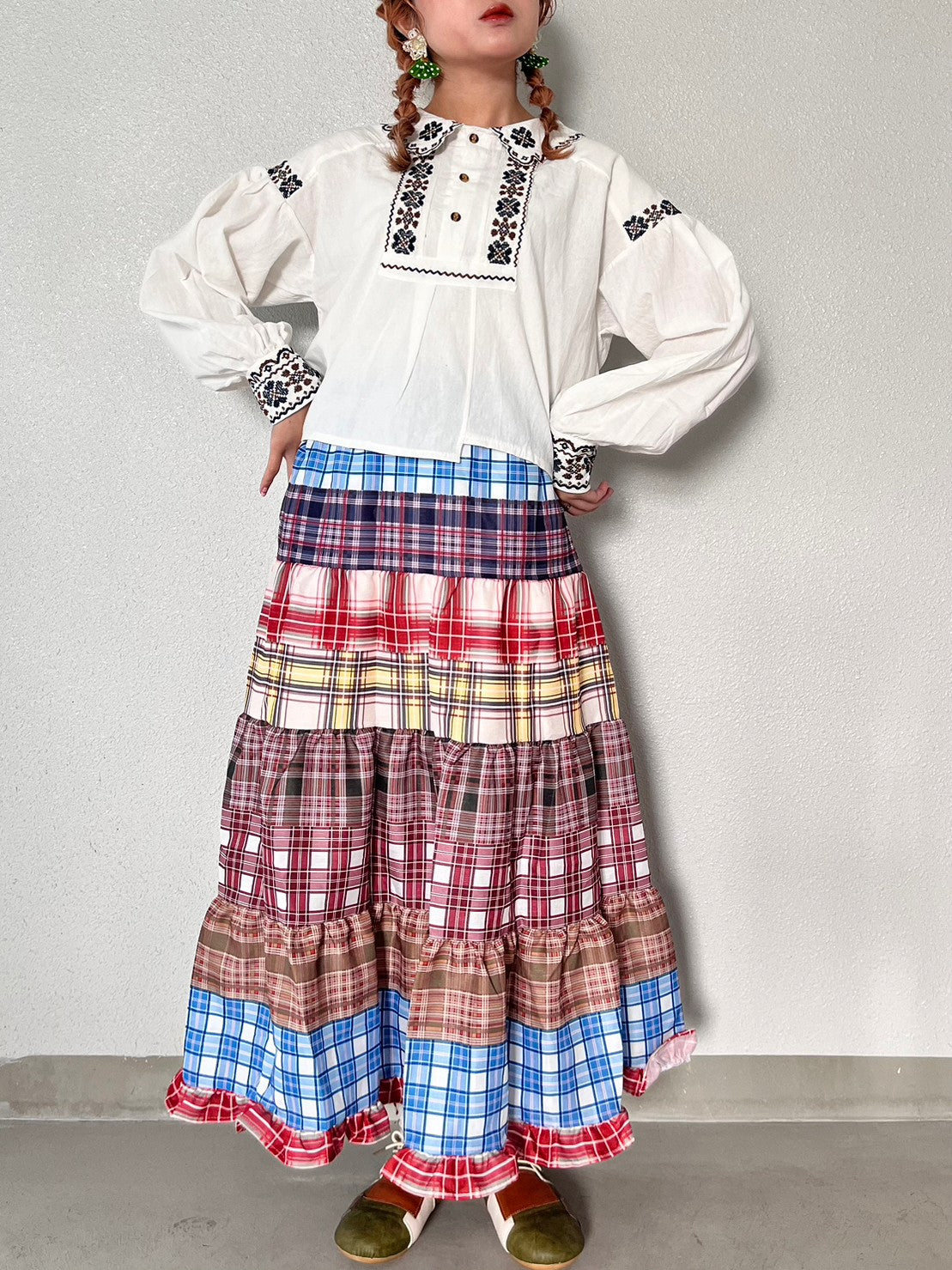 50s〜60s checkskirt チェックスカート　11747391 50s〜60s checkskirt チェックスカート 11747391