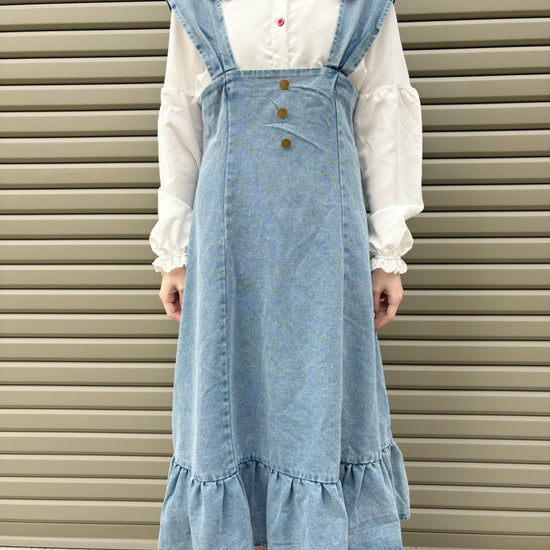 -aki's select-デニムサスペンダースカート| own it(オウンイット)公式| 多系統女子| 多系統ファッション
