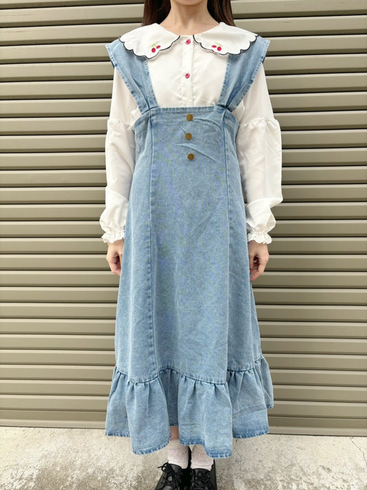 -aki's select-デニムサスペンダースカート| own it(オウンイット)公式| 多系統女子| 多系統ファッション