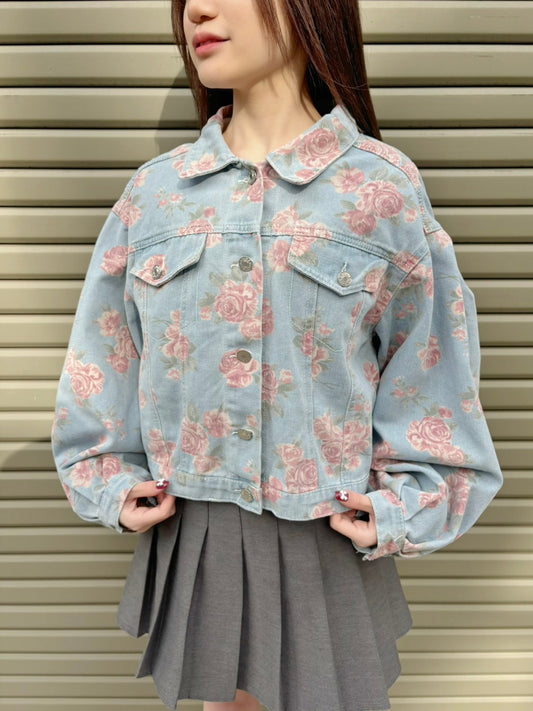 -aki's select-花柄デニムジャケット| own it(オウンイット)公式| 多系統女子| 多系統ファッション
