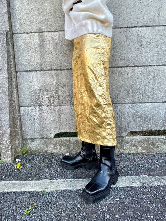'-nana's select-メタリックスカート
