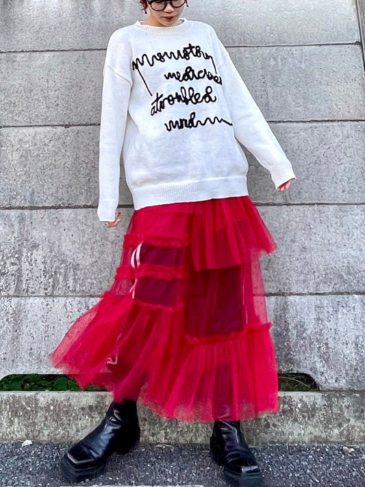 '-nana's select-アシンメトリーチュールスカート| own it(オウンイット)公式| 多系統女子| 多系統ファッション