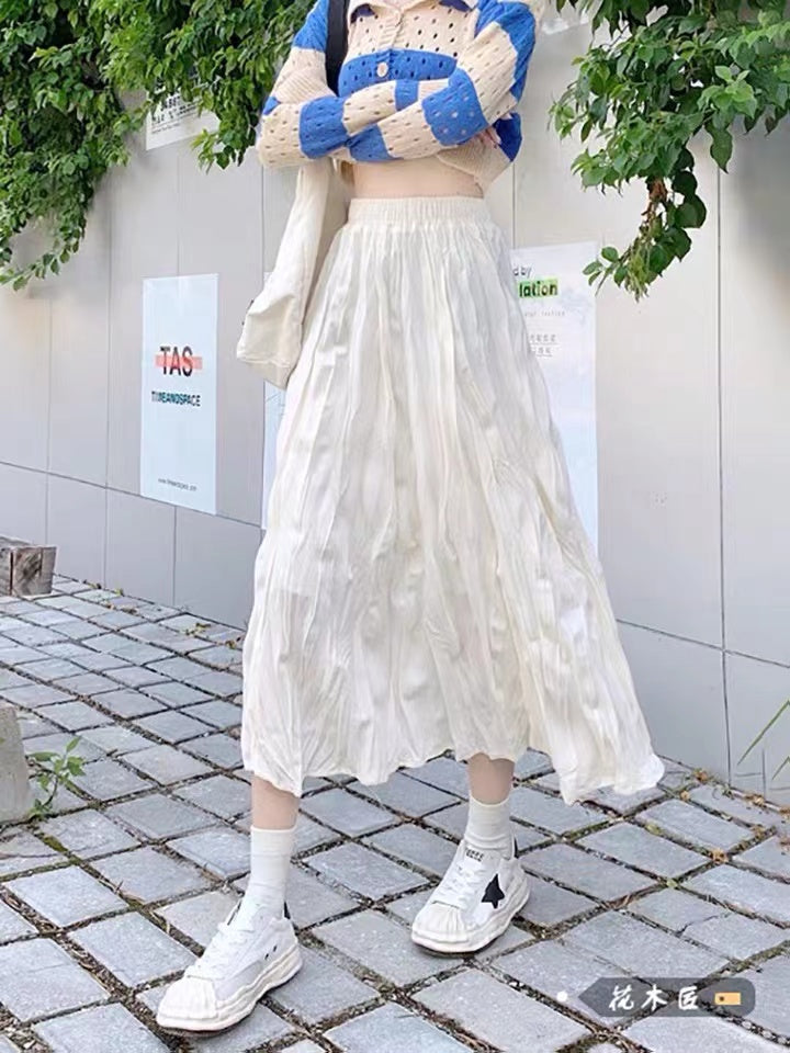 nana's select-くしゅくしゅロングスカート – own it