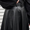 -miho's select-ベルト付きフェイクレザースカート