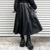 '-miho's select-ベルト付きフェイクレザースカート