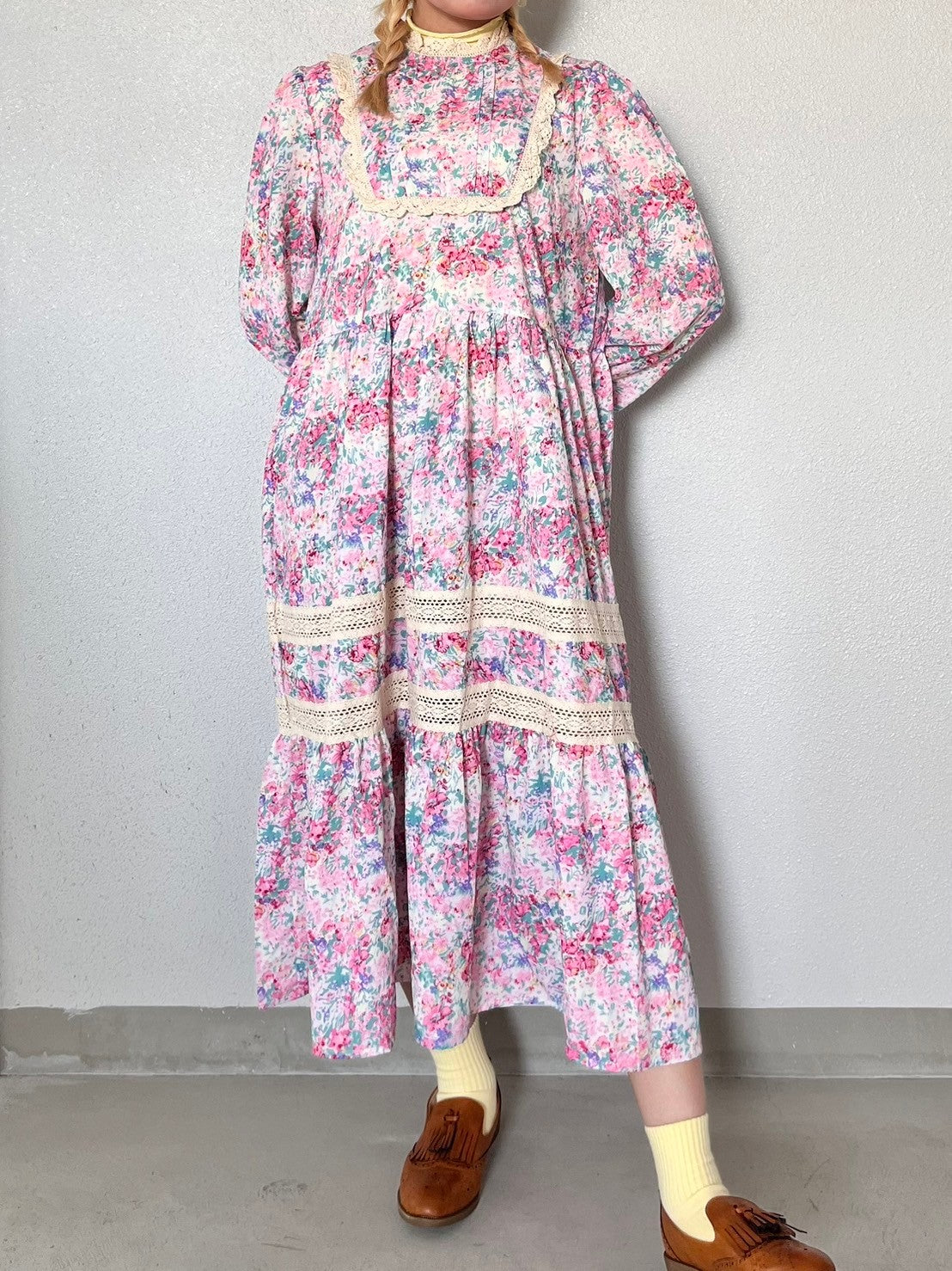 RIRI's select-レトロガーリー花柄ワンピース| own it(オウンイット)公式| 多系統女子| 多系統ファッション