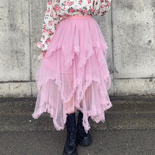 -haruka's select-ティアードチュールスカート| own it(オウンイット)公式| 多系統女子| 多系統ファッション
