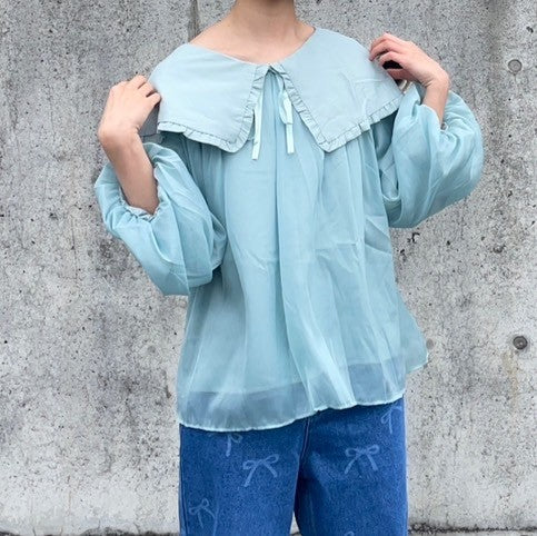 -haruka's select-バルーン袖リボンブラウス| own it(オウンイット)公式| 多系統女子| 多系統ファッション
