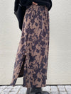 '-nami's select-サイドスリットレオパードスカート