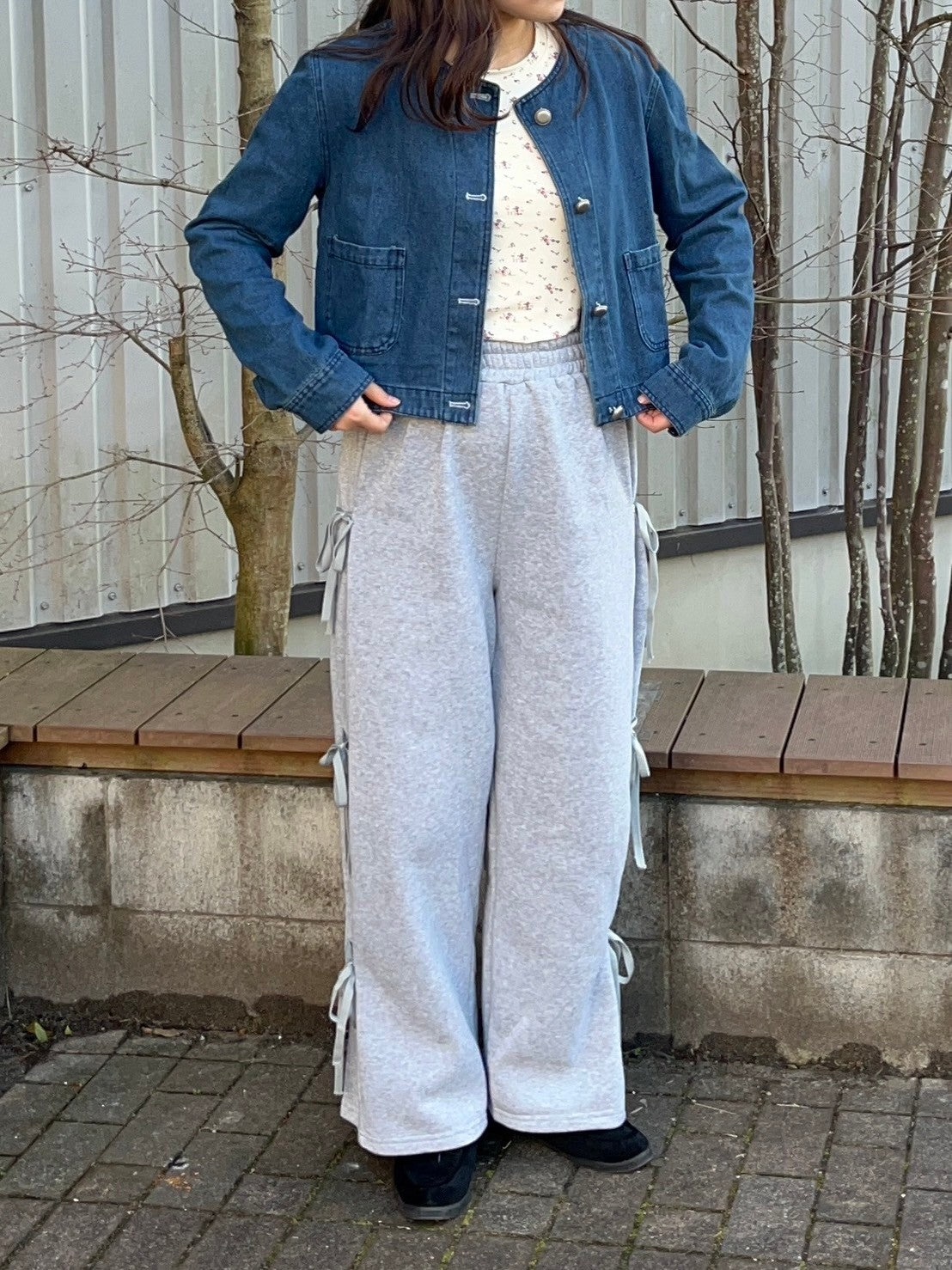 定価3.7 EZUMI ウエストタックスウェット ピンクF