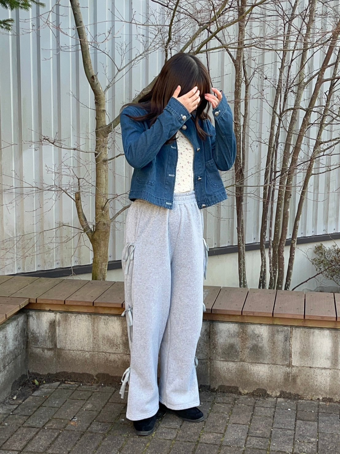 '-emika's select-リボンスウェットパンツ| own it(オウンイット)公式| 多系統女子| 多系統ファッション