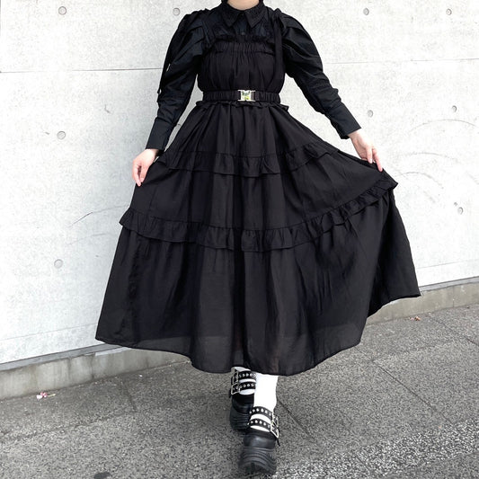 -miho's select-肩リボンフリルロングワンピ| own it(オウンイット)公式| 多系統女子| 多系統ファッション