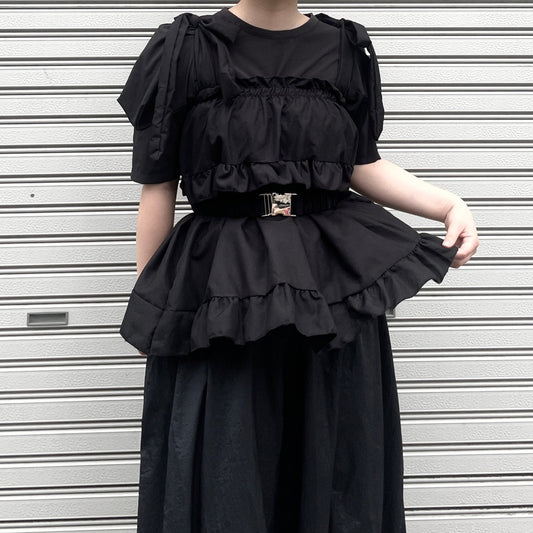 -miho's select-肩リボンフリルビスチェ| own it(オウンイット)公式| 多系統女子| 多系統ファッション