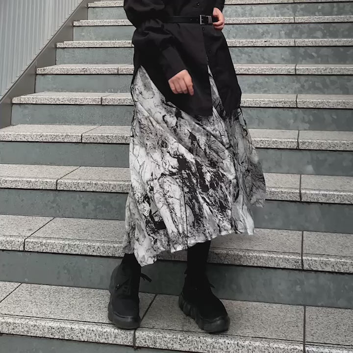 値下げ！マーブル柄フレアパンツ　life'sabeach buttstain 値下げ！マーブル柄フレアパンツ life'sabeach buttstain 2025年