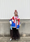 【GW限定10%OFF】'-maggie's select-ビッグリボン中綿ジャケット