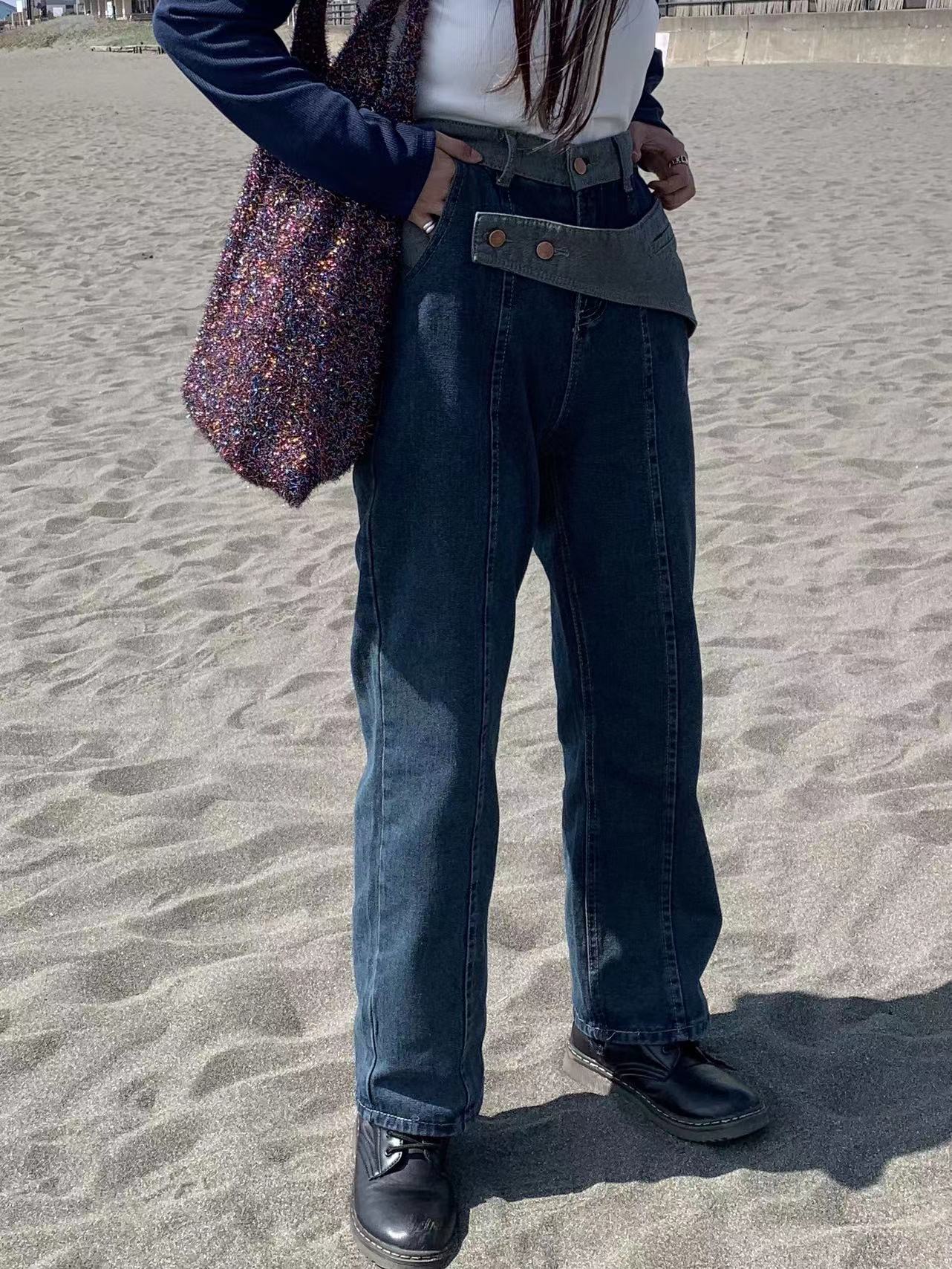 komugi's select-ツートーンデニムパンツ| own it(オウンイット