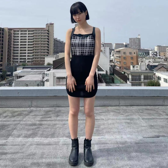 '-own it select-モノトーンチェックキャミワンピース| own it(オウンイット)公式| 多系統女子| 多系統ファッション