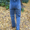 Slit Denim Pants