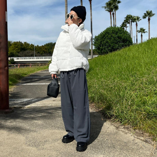 Straight wide slacks