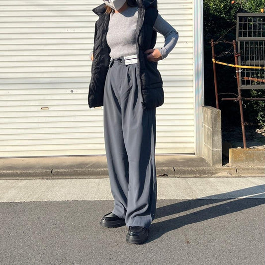 '-own it select-Straight wide slacks| own it(オウンイット)公式| 多系統女子| 多系統ファッション
