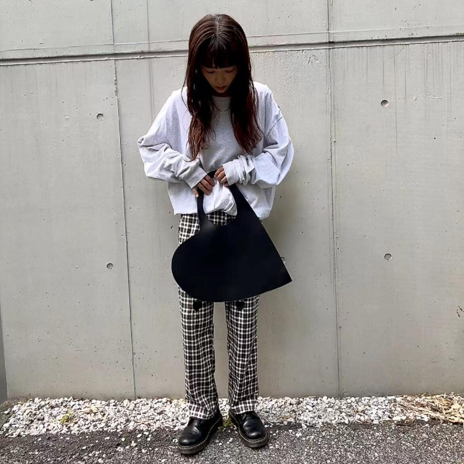 own it select-チェック柄ハート刺繍パンツ| own it