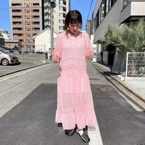 '-own it select-collarless long onepiece| own it(オウンイット)公式| 多系統女子| 多系統ファッション