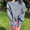 『最短翌日発送』-own it select-cross wrap short knit
