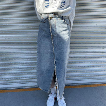 -own it select-slit denim skirt| own it(オウンイット)公式| 多系統女子| 多系統ファッション