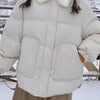 Down Jacket with Fur Collar