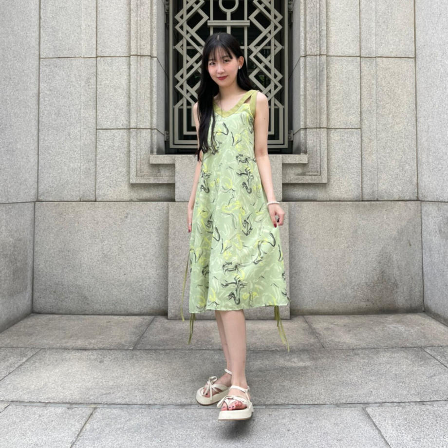 '-miku's select-マーブルキャミワンピース| own it(オウンイット)公式| 多系統女子| 多系統ファッション